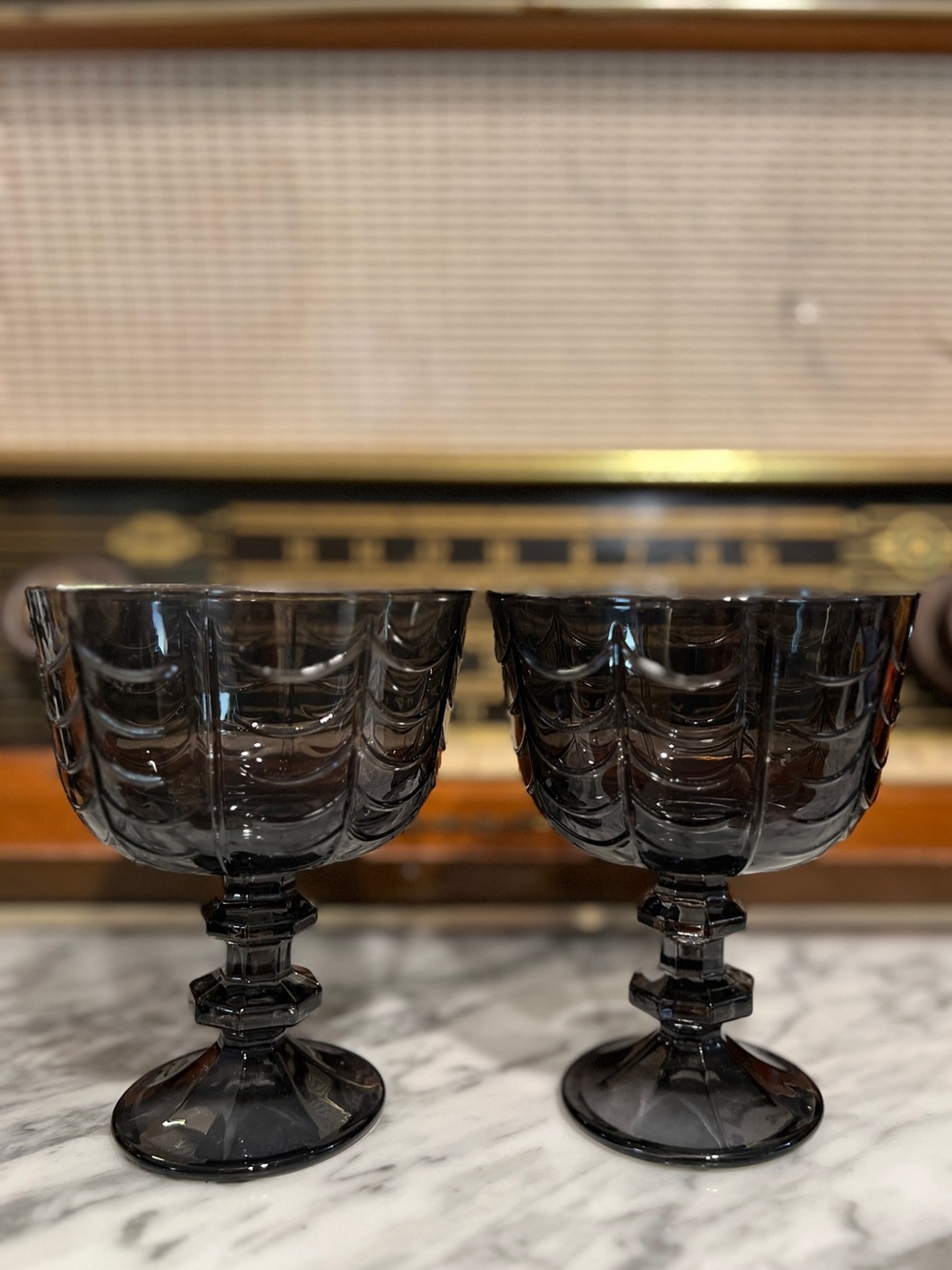 ✨NEW🖤Target Bullseye Playground 2026 Halloween Black Stemware Set🥂